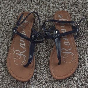 Rampage navy sandals size 6.5
